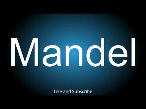 How to correctly pronounce in German and English - Mandel.