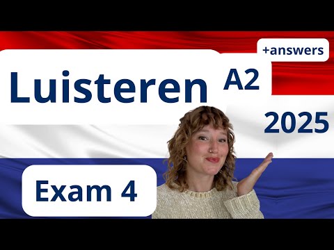 NEW Dutch Listening Practice EXAM A2– Full Exam  4  Prep for Expats in the Netherlands #inburgering