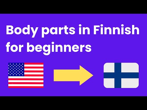 Body parts in Finnish for beginners with Pictures
