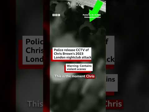 Police release CCTV of Chris Brown's 2023 London nightclub attack. #BBCNews