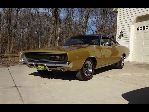 1968 Dodge Charger R/T in Medium Gold & 426 Hemi Engine Sound on My Car Story with Lou Costabile