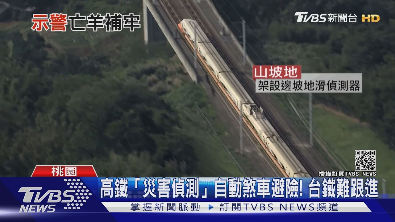 高鐵全線「災害」偵測! 告警自動煞車避險