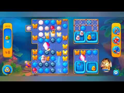 фишдом 2022  #  10712 уровень - прохождение без бустеров # Fishdom,   10712  level - no Boosters.