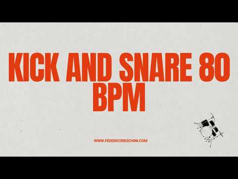 Kick and snare 80 BPM