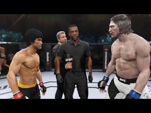 Bruce Lee vs. Texas Chainsaw - EA Sports UFC 2 🐲 - Dragon Fights 🐉