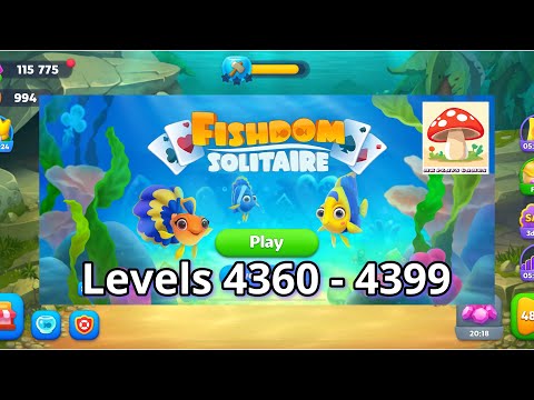 Fishdom Solitaire Gameplay (Levels 4360 - 4399) | @MKPlaysGames777 COPYRIGHT-FREE