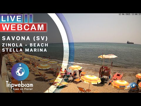 Savona Live Webcam – Zinola Beach, Italy