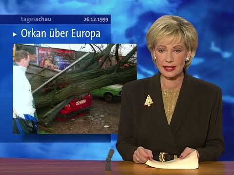 Tagesschau-Berichte zum Orkan Lothar am 26. Dezember 1999