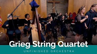Grieg String Quartet Mvt 1 for Chamber Rock Group performed by Unfinished Orchestra