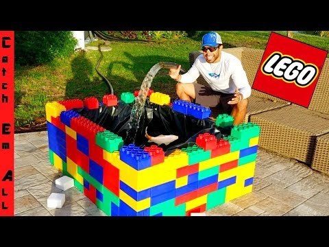 MASSIVE LEGO POND BUILD for FISH!