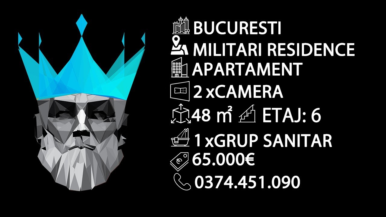 Tur video Militari Residence | 2 Camere | Centrala |  Panoramic View |