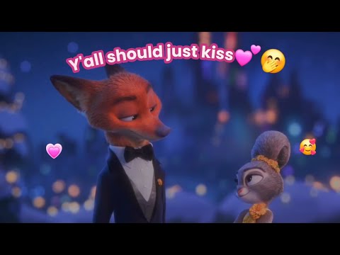 Nick wilde and Judy hopps having way too much romantic tension in Zootopia 2