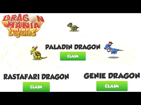 I GET 3 NEW DRAGONS PALADIN  + RASTAFARI + GENIE - GAMEPLAY - DRAGON MANIA LEGENDS - PART 629