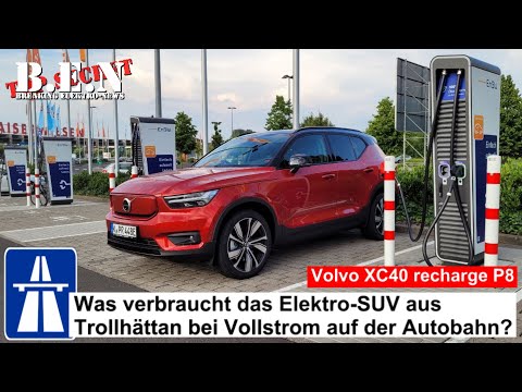 Volvo XC40 recharge P8: Wie viel Strom verbraucht das Elektro-SUV bei Vollstrom auf der Autobahn?
