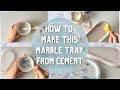 How I Make This Beautiful Marble Trinket Tray By White Cement And Sealant Replacement Of Jesmonite