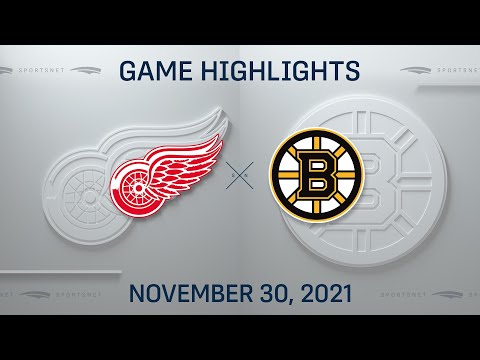 NHL Highlights | Red Wings vs. Bruins - Nov. 30, 2021