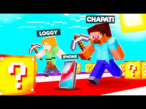 Chapati Hindustani Gamer - IPHONE LUCKY BLOCK RACE | MINECRAFT