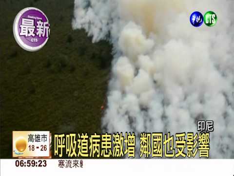 印尼霾害嚴重 呼吸道病患暴增3倍