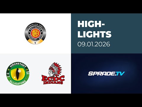 09.01.2026 - Highlights - Höchstadt Alligators vs. ECDC Memmingen Indians