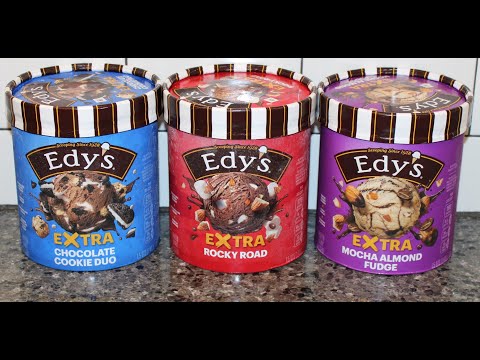 Edy’s Extra Frozen Dairy Dessert: Chocolate Cookie Duo, Rocky Road & Mocha Almond Fudge Review