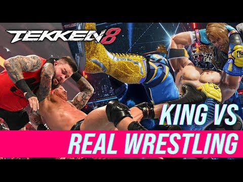 KING moves in real PRO WRESTLING COMPARISON - TEKKEN 8 (1440p)