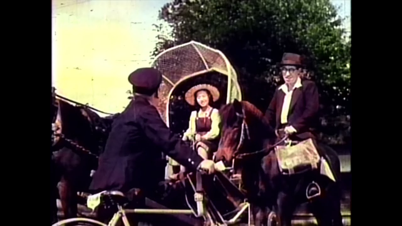 🌈AIカラー化　映画『リンゴ園の少女』冒頭