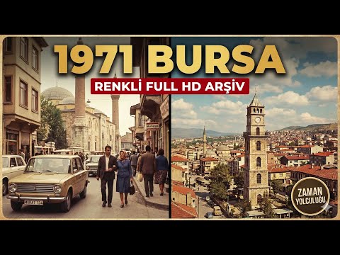 Zaman Tünelinde Yolculuk: 1971 Yılında Bursa (İnanılmaz Netlikte Renkli Görüntüler)