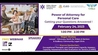 Power of Attorney for Personal Care: Getting Your Questions Answered!