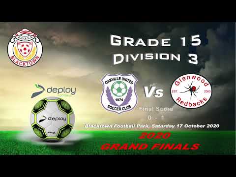 2020 U15/3 Deploy Football BDSFA Grand Final Oakville United Vs Glenwood