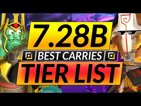 BEST and WORST CARRY HEROES of the NEW META - Tier List Guide 7.28b - Dota 2 Update