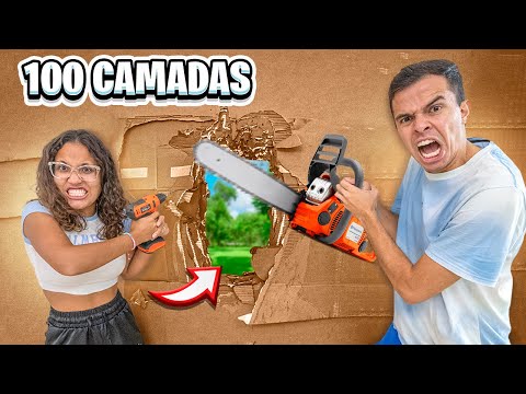 FICAMOS PRESOS DENTRO DE 100 CAMADAS DE PAPELÃO! - CONSEGUIMOS FUGIR?