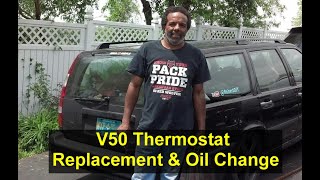 Volvo V50 thermostat replacement, oil change, Red Barron progress, etc. - HOWR