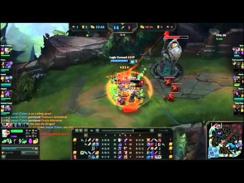 Riven vs Yasuo Matchup (S6 Masters GAMEPLAY)