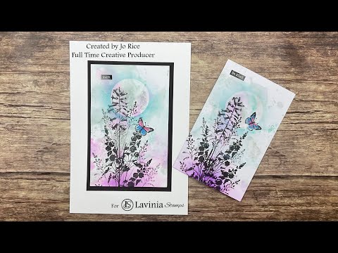 Friday Floral Fun by Jo Rice #laviniastamps #cardmakingvideo