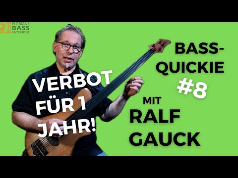 VERBOT FÜR 1 JAHR! - RALF GAUCK zeigt dir Intonation auf dem Fretless Bass - Bass Quickie #8