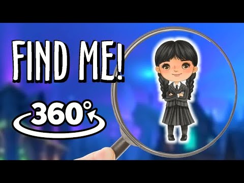 Find Wednesday Addams: 360° 4K Hide & Seek Challenge