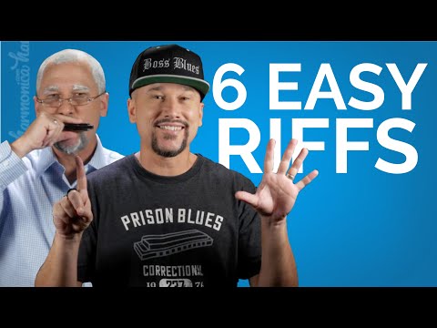 6 Easy Blues Harmonica Riffs (No Bending)