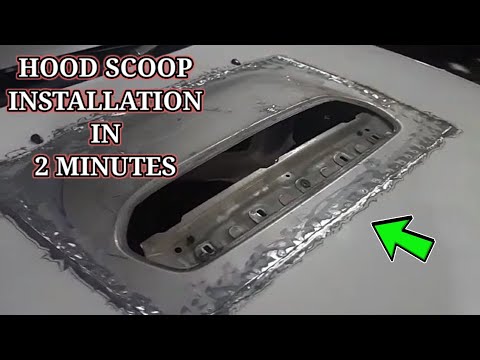 BONNET / HOOD SCOOP INSTALLATION IN 2 MINUTES! | WAKSHOP GARAGE