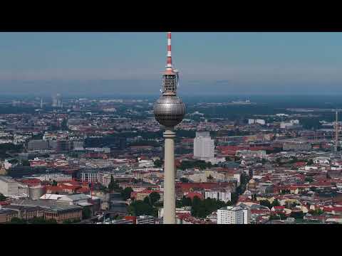 aerial germany berlin june 2018 sunny day 90mm zoom 4k inspire 2 prores aerial vide Germany 4K , no