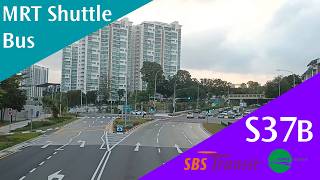 Singapore MRT Shuttle 37B Bus Service Route Visual