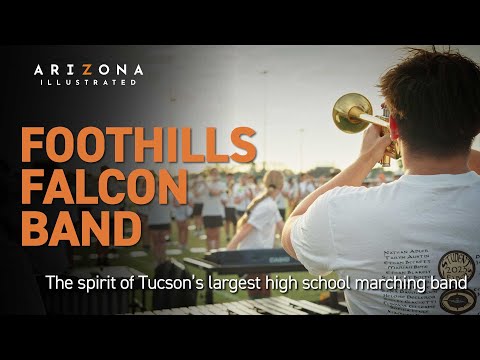 Rain or shine, they march ‘til 9: Catalina Foothills Falcon Band