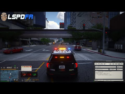 [NO COMMENTARY] GTA V LSPDFR - REALISTIC MODS IN LSPDFR | LOS ANGELES VEGETATION - LAPD