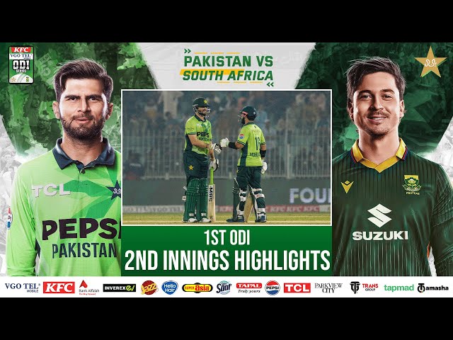 2nd Innings Highlights | Pakistan vs South Africa ODI Series | 1st ODI | PCB | M2R1U