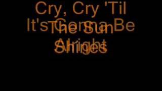 Cry Cry (&#39;Till the Sun Shines) By Martina McBride (Lyrics)