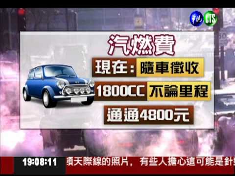 燃料費擬隨油徵收 300萬車主受惠