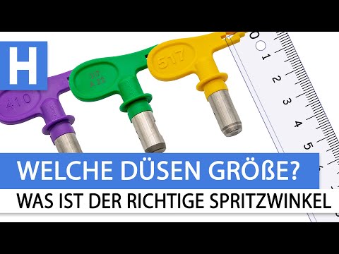 Was ist die richtige Düsengröße? Welchen Spritzwinkel wähle ich mein Projekt? (WAGNER)