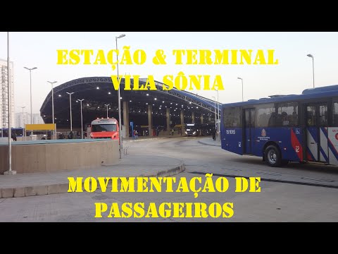 ESTAÇÃO e TERMINAL de ÔNIBUS -  VILA SÔNIA LINHA 4-AMARELA / MOVIMENTAÇÃO DE PASSAGEIROS