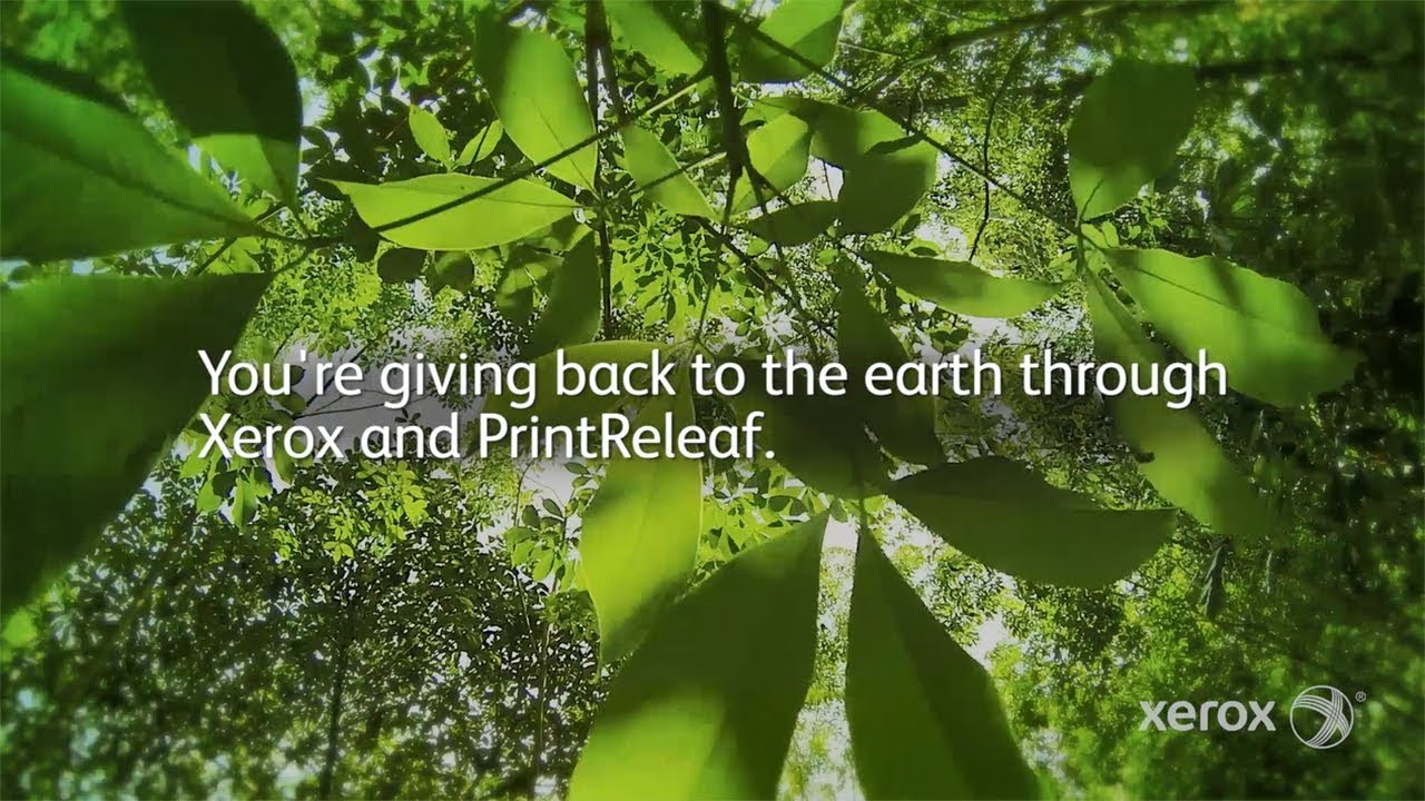 Xerox Partners with PrintReleaf to Reforest Parts of the Globe YouTube Video