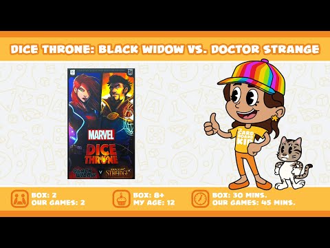 The Cardboard Kid - 344: Marvel Dice Throne: Black Widow vs. Doctor Strange