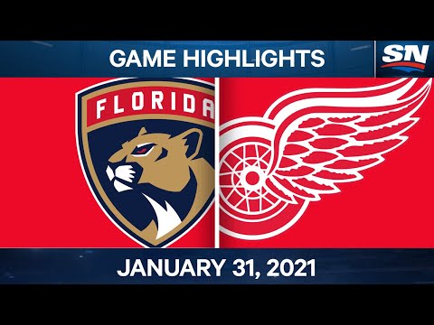 NHL Game Highlights | Panthers vs. Red Wings - Jan. 31, 2021